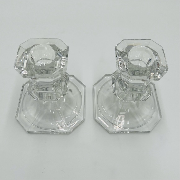 Mikasa “Edinburgh” crystal candle holders - Picture 3 of 3